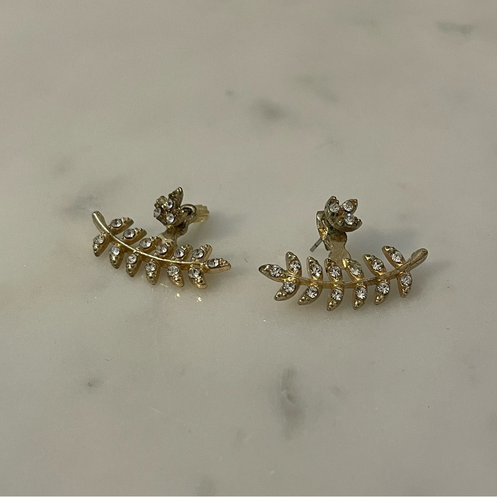 Gold Leaf Earrings